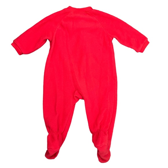 3-Piece SIUE Baby Bundle: 1 Red Fleece Pajamas & 2 Onesies, Size 6-9 Months - Picture 4 of 8